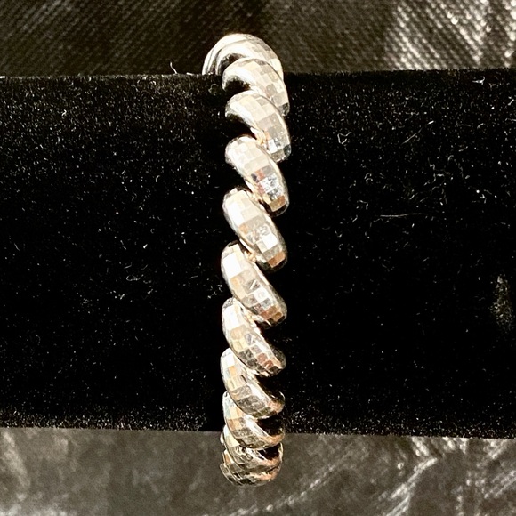 Vintage Milor Italy .925 Sterling San Marco Link Bracelet - Picture 1 of 8